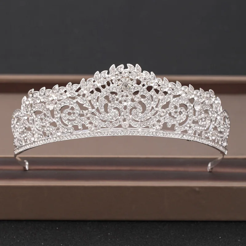 New Wholesale Bridal Wedding Rhinestone Crowns Cheap Prices Crystal Metal Crowns For Beauty Queens