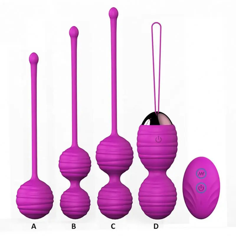 Silicone Waterproof Kegel Balls Set Adult Sex Toys  For Women Ben Wa Balls Vagina Vibrating Stimulator Vagina Kegel Balls