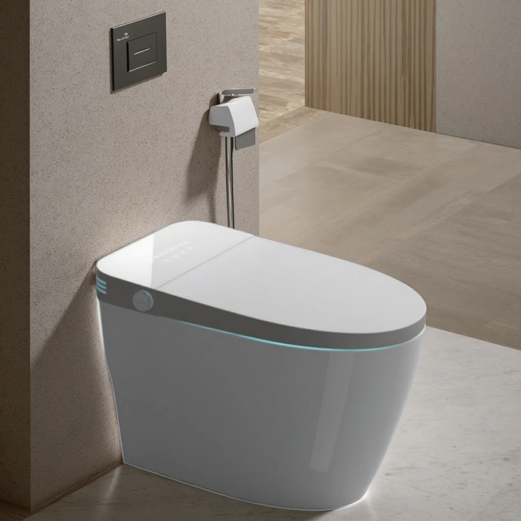 Hot Sale Automatic Sanitary Ware Items Ceramic Bowl Bathroom Intelligent Smart Bidet Toilet