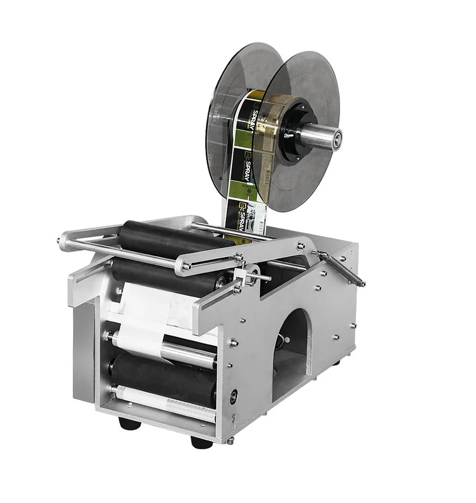 HANBOO MT-50 Type Semi-automatic Tin/jars/cans/paper Tube Labeling Machine Jars Cans for Round Bottles