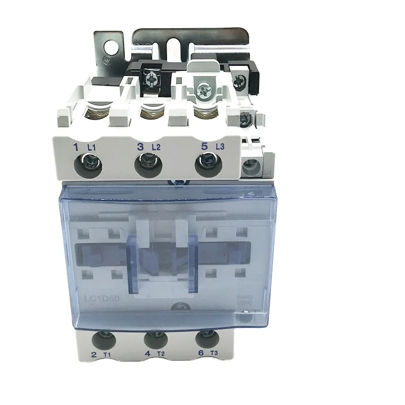 AC contactor LC1-D5011 220V50/60HZ 70A with cover dust 3P 1no+1nc good quality silver point