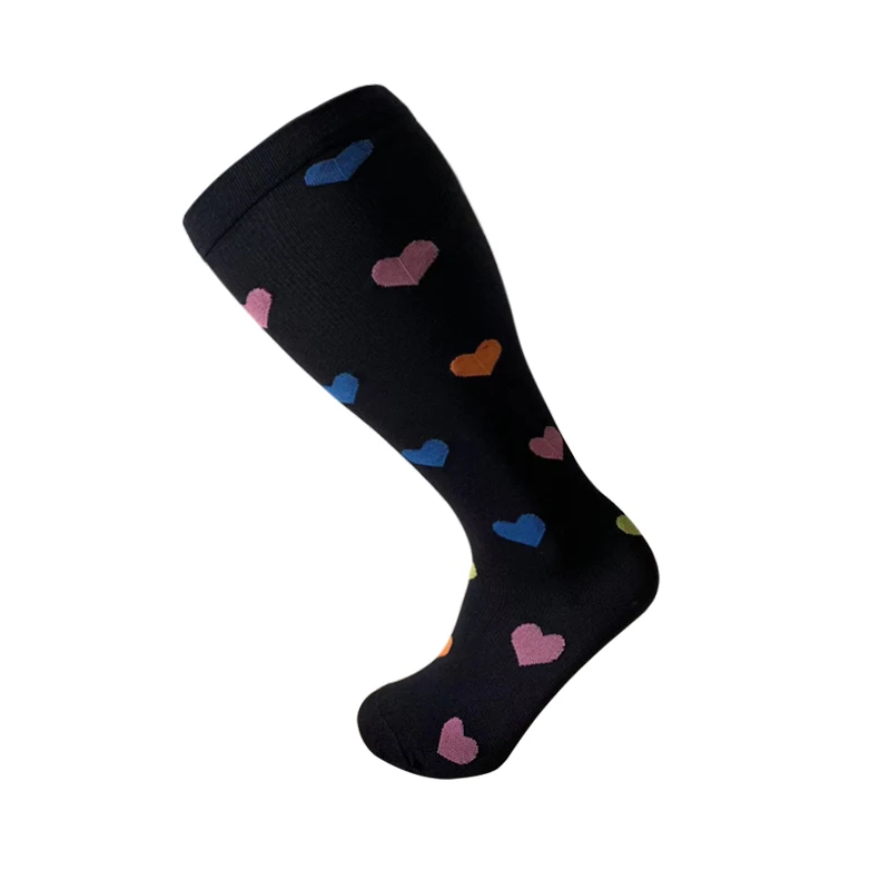 5-20 Mmhg High Quality Wholesale Unisex Breathable Cycling Novelty  Knee High Nursing Sport Running Compression  fat Socks