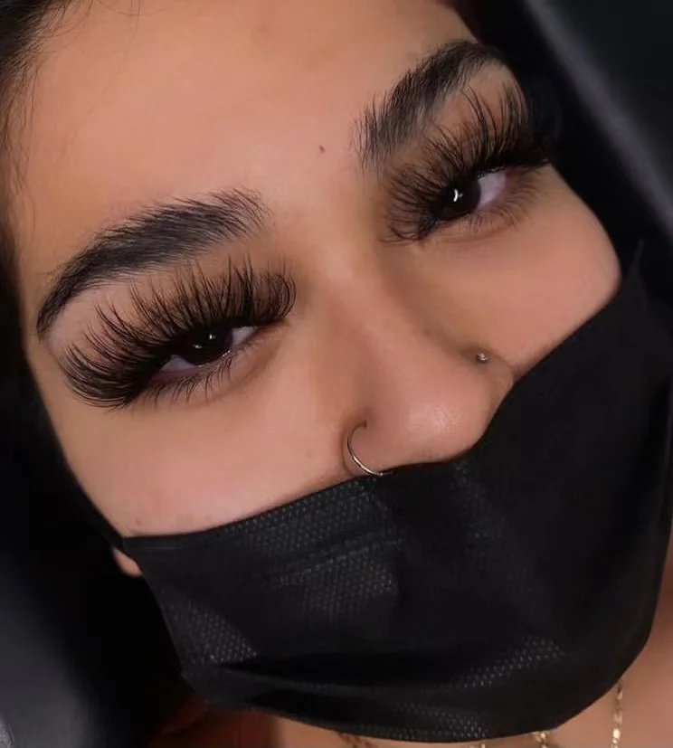 cashmere lash 0.07 .05 0.03 eyelash extensions custom lash tray  ULTRA BLACK pbt fiber matte lash extensions