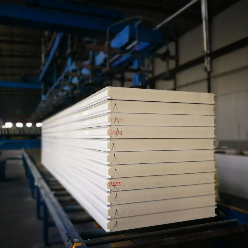 Высококачественная панель для холодильной камеры двойная стальная пластина полиуретановая пена сэндвич-панель из пенополиуретана