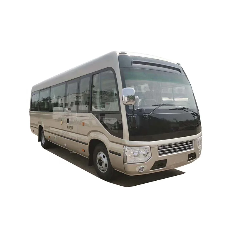 
China brand 30 seater coaster bus 7.7m diesel front engine left hand drive bus 