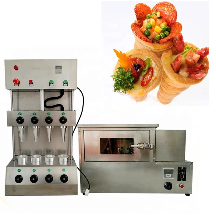 Electric pizza cone oven maker Warmer Showcase pizza cone packaging pizza cone machine With Production Line
