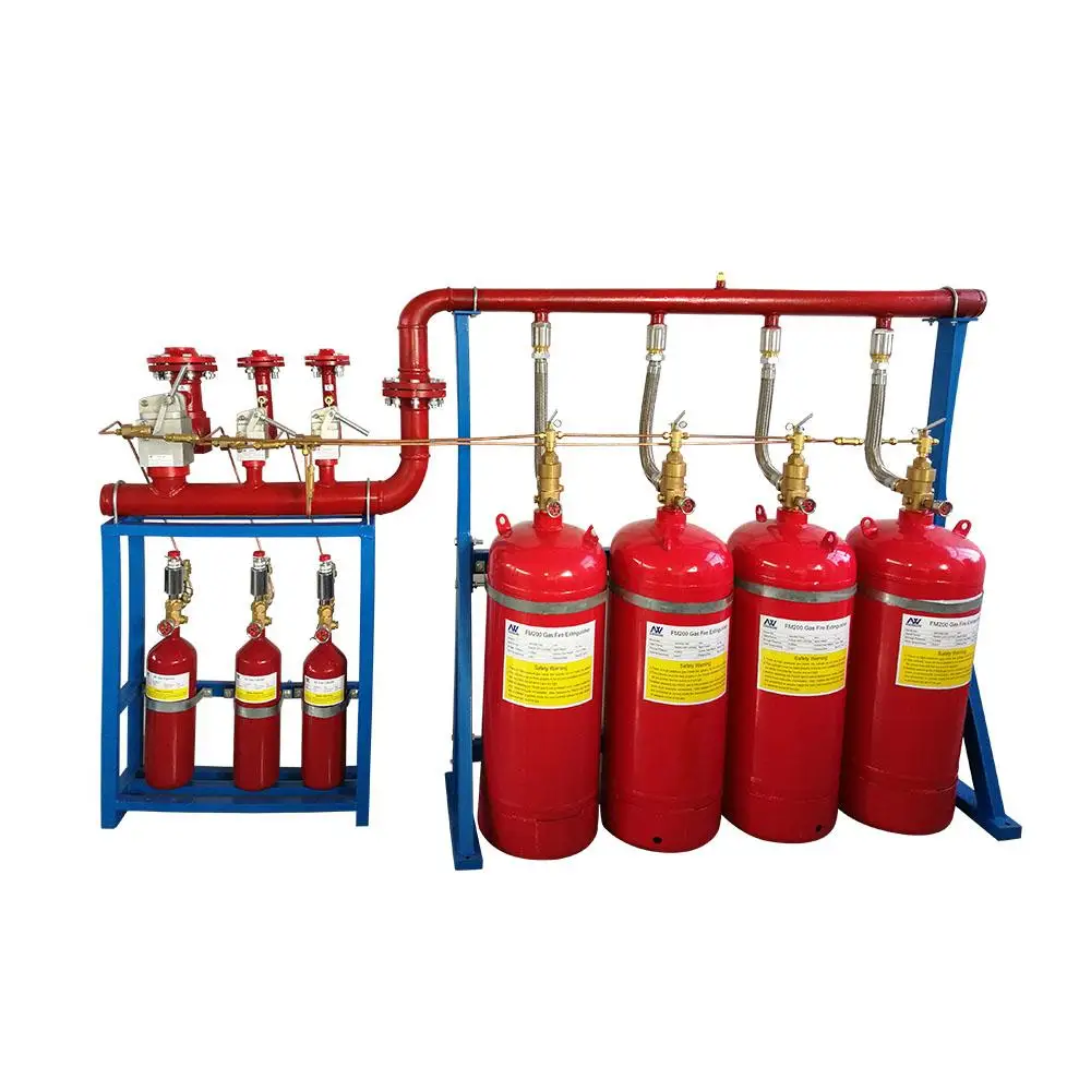 Asenware Pipe Type FM200 Clean Agent Fire Suppression System Automatic Gas Extinguishing For Warehouse,Server Room