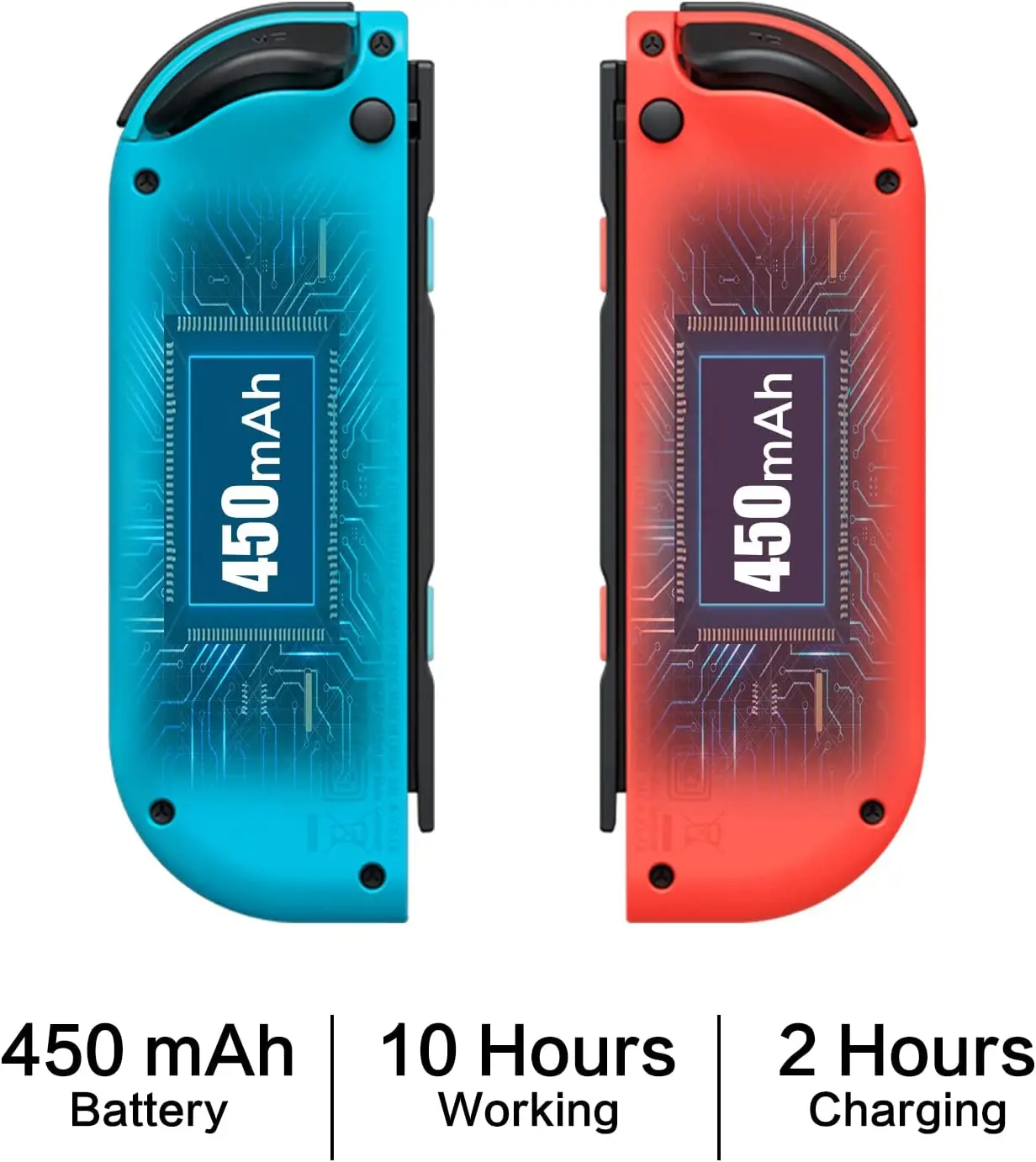 Joypad Compatible with Nintendo Switch/Lite/OLED,Replacement for Switch Joy Pad,Wireless Controllers Support Dual Vibration