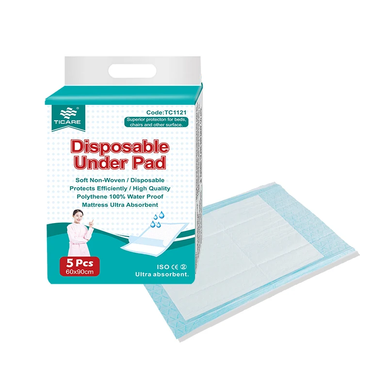 Customized Elderly Bed Protector 150 x 80 Sap Absorbent Disposable Underpads Adult Male Incontinence Pads