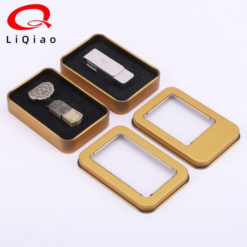 OEM ODM Customized Portable Rectangular Metal Gift Box Tin Hinged Tin Box Custom Jewelry Boxes