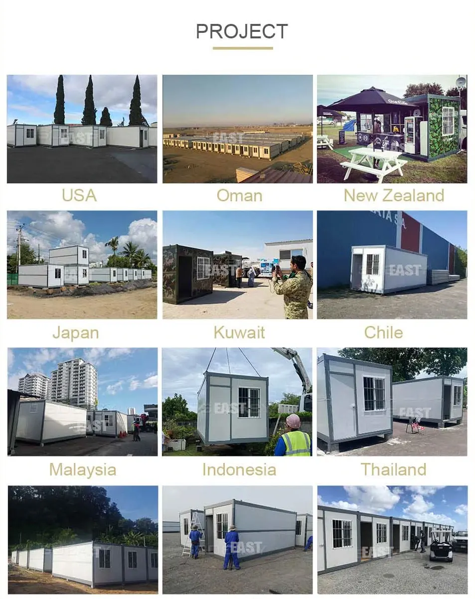 Expandable 20 Foot Folding Assemble Mini portable foldout living 1 Bedroom 2Bedroom Container House For Sale In China