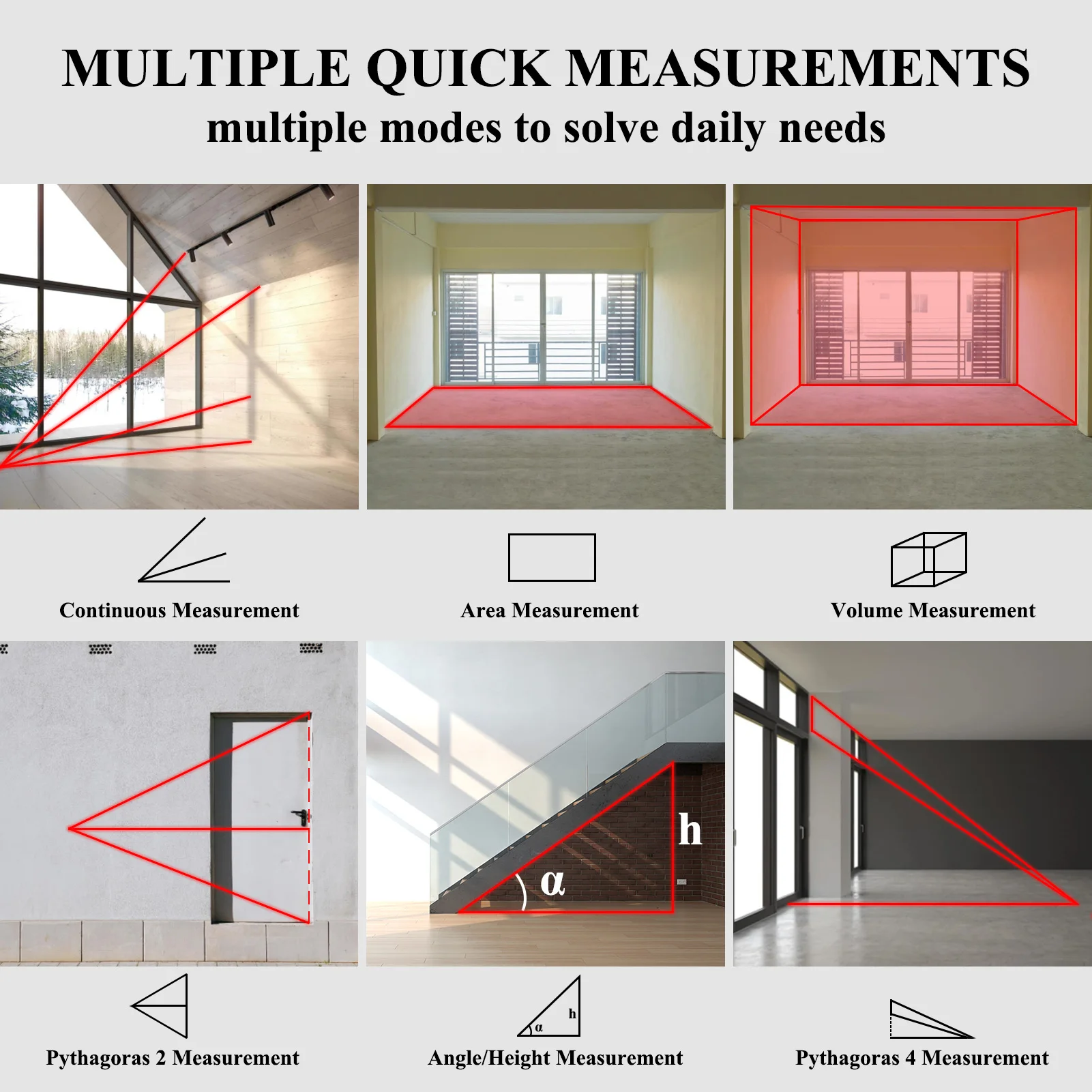 2021 new design hot CE laser distance meter measuring tape  M-60