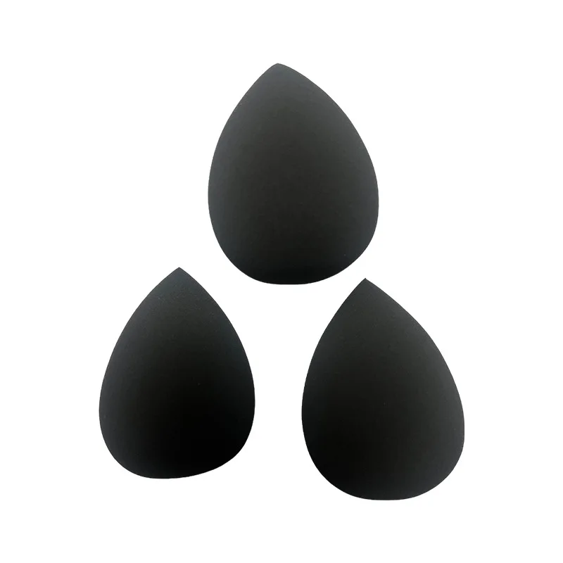 Wholesale Black Beauty Sponge Egg Set Private Label Soft Puff Powder Makeup Egg  Custom Portable Travel Size Beauty Sponge