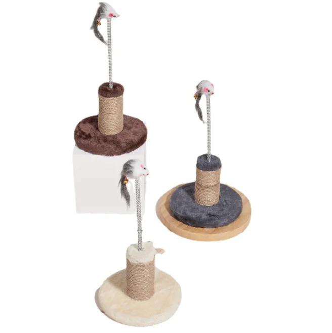 Manufacturer Pet Supplier Cat Plush Toy Interactive Cat Toy Colorful Spring Mouse Cat Toys