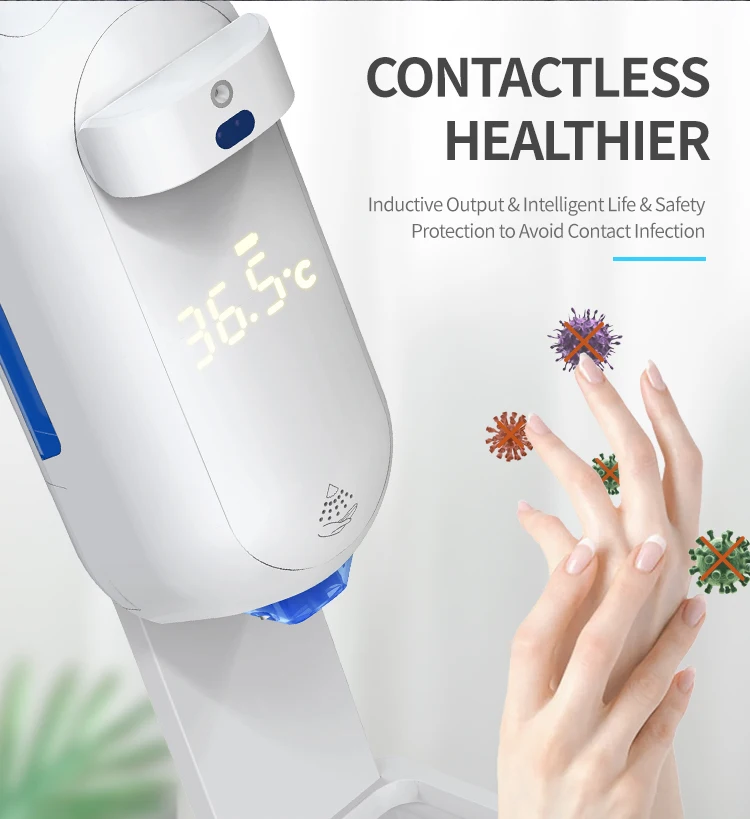 Hand Cleaning Gel Automatic Hand Sanitizer Dispenser With Floor Stand