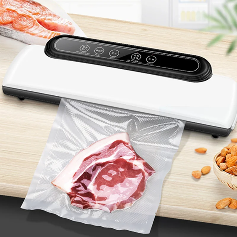 Вакуумный упаковщик, лучший портативный кухонный вакуумный упаковщик для пищевых продуктов с 10 пакетами
