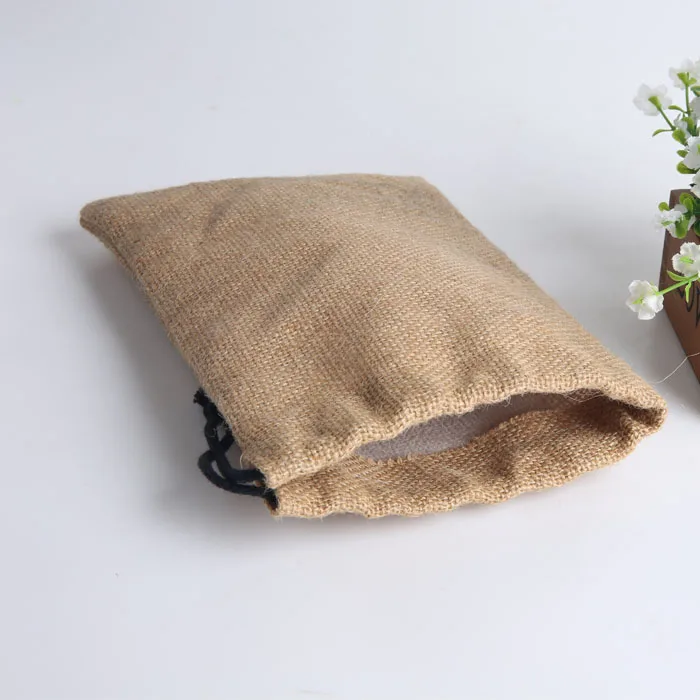 Factory custom size of 1kg 5kg 10kg 25kg 50kg 100kg packing rice burlap linen jute packaging rice bag