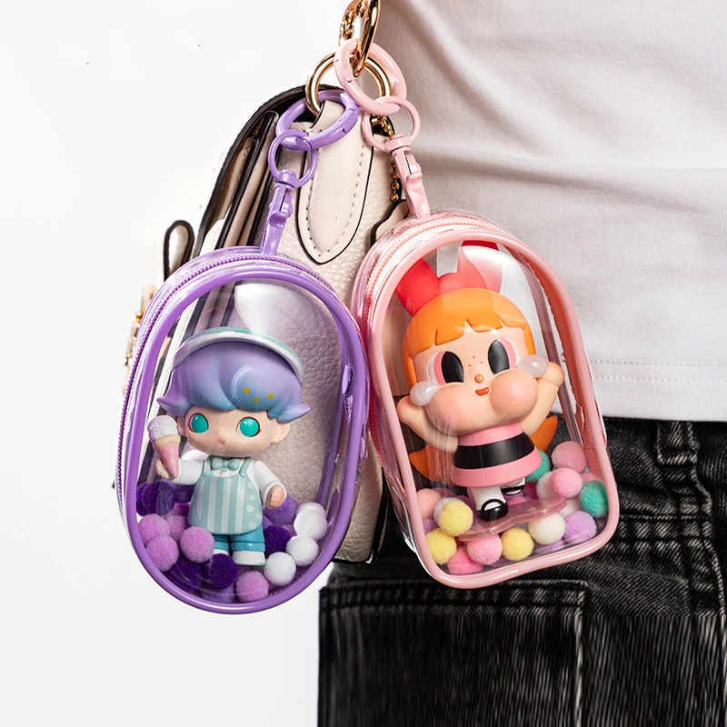 Высококачественная мини-сумка для хранения ключей, прозрачная пвх Слепая Коробка с ремнями, Модный кошелек для монет и брелок для автомобиля, подарок