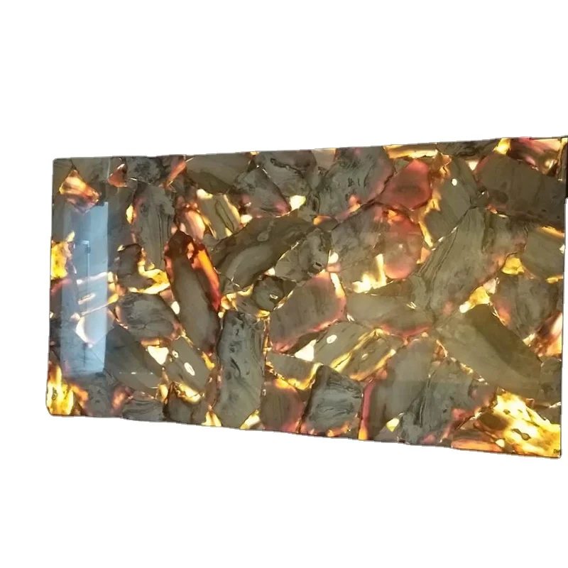 Backlit decorative Led panel light onyx marble marble backlit light panel design