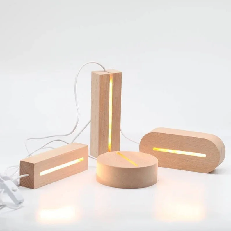 Деревянная светодиодная USB-основа