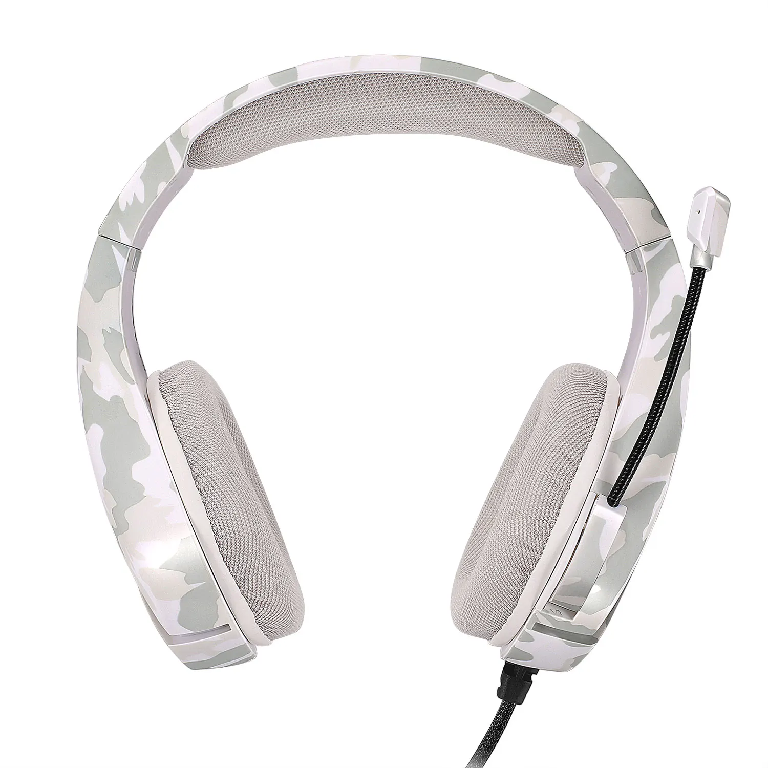 Fashion Camouflage Audio Video Synchronization Low Latency 3D Sound Gaming Headphone With Noise Cancelling Flexible Microphone