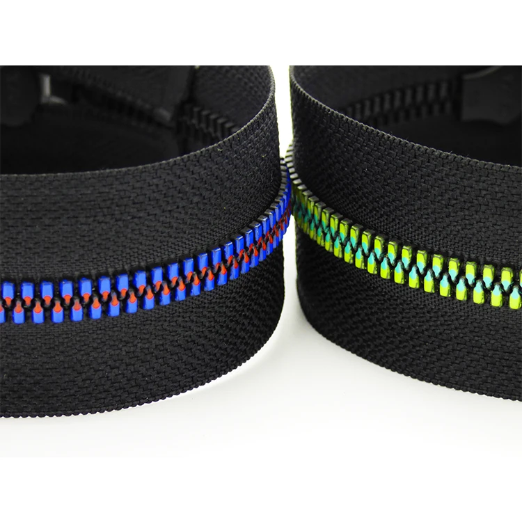  YAB Wholesale Factory Supplier 5# Resin Corn Tooth Seal Color Oil Open End Zipper For Coat