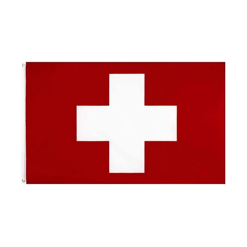 Huiyi 3x5ft Polyester Country Flag promotion Company Advertising National Switzerland Flag