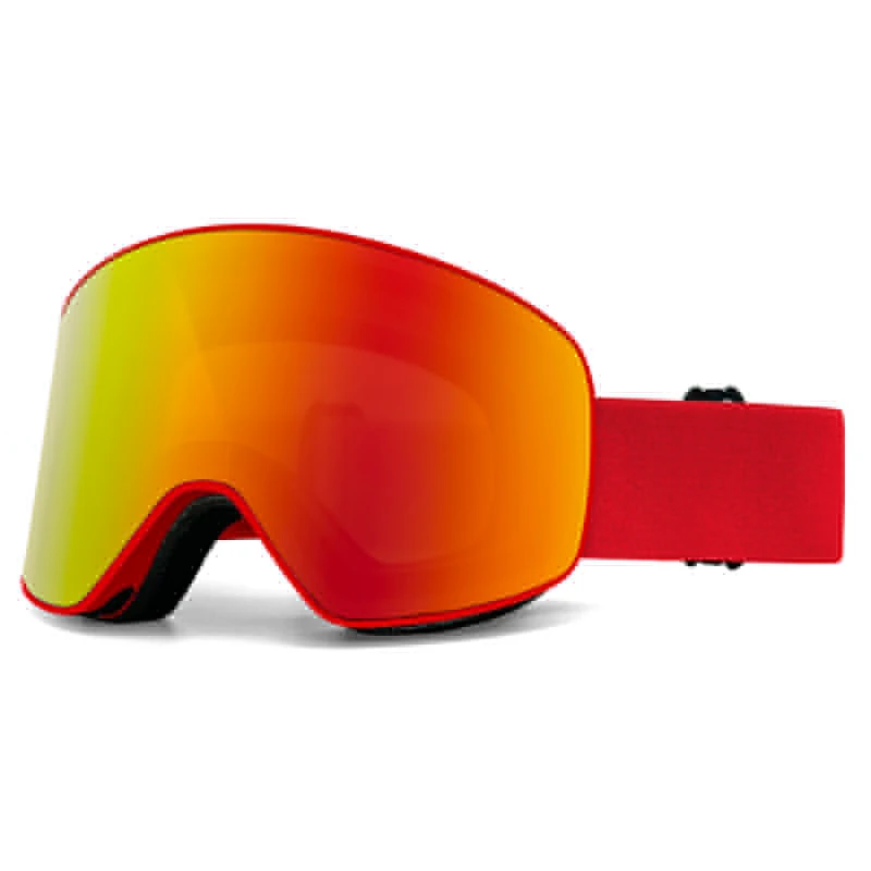 JSJM Adult Ski Goggles Cylindrical Double-Layer Anti-Fog Mountaineering Snow Goggles Outdoor Sports Glasses