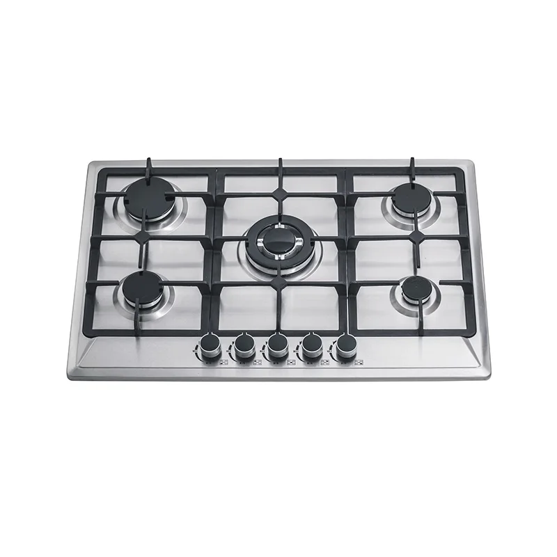 China Factory Wholesale Built-in Kitchen Heavy Cast Iron 5 Burner Hob