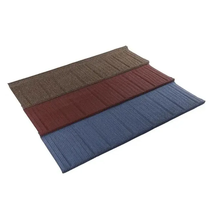 Rain Water Harvesting Aluminum Zinc Metal Roof Sheet roofing material bent tiles Stone Coated Zinc Steel Roof Tiles