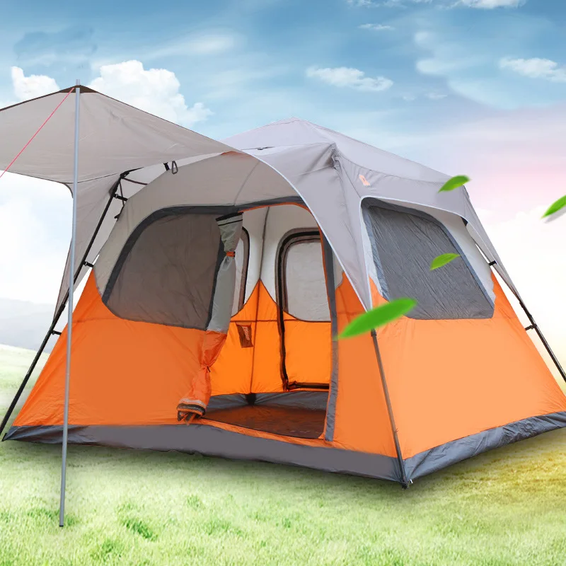 
Folding Automatic Popup Instant Folding Pop up Summer Roof Top 5-7 Person Solar Panel Camping Tents 