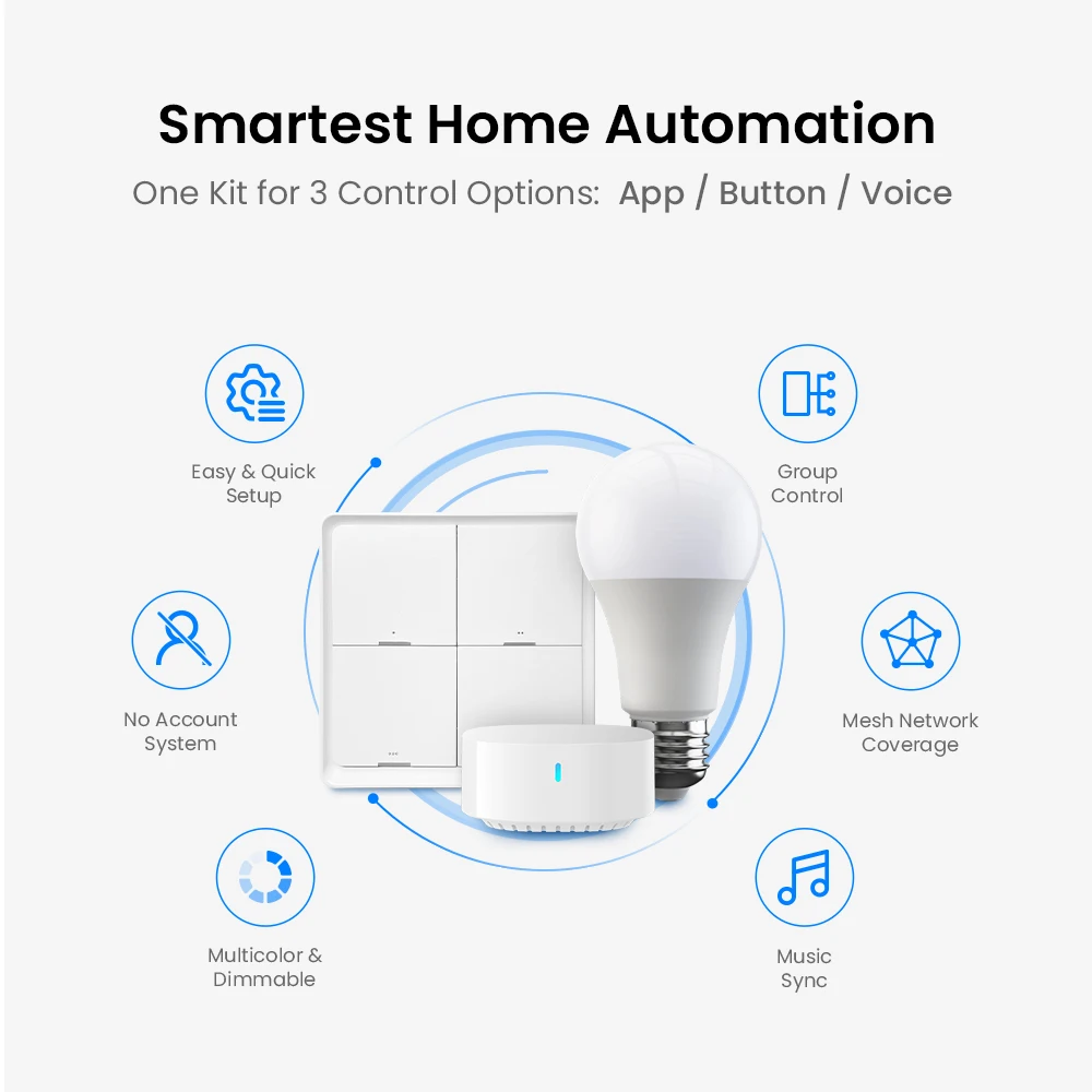 Смарт-лампы BroadLink SKE27/26 Fastcon с поддержкой Bluetooth и Google Assistant