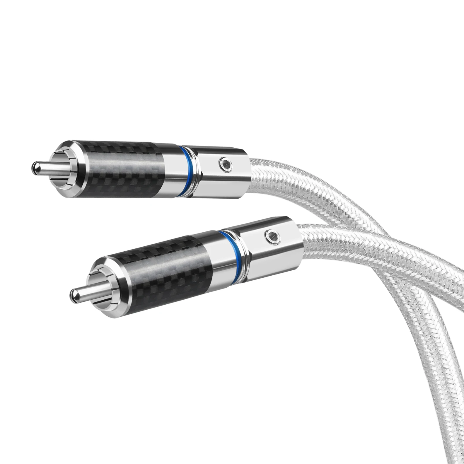 Unique appearance rca cable coaxial HiFi double rca connector plug extended cable