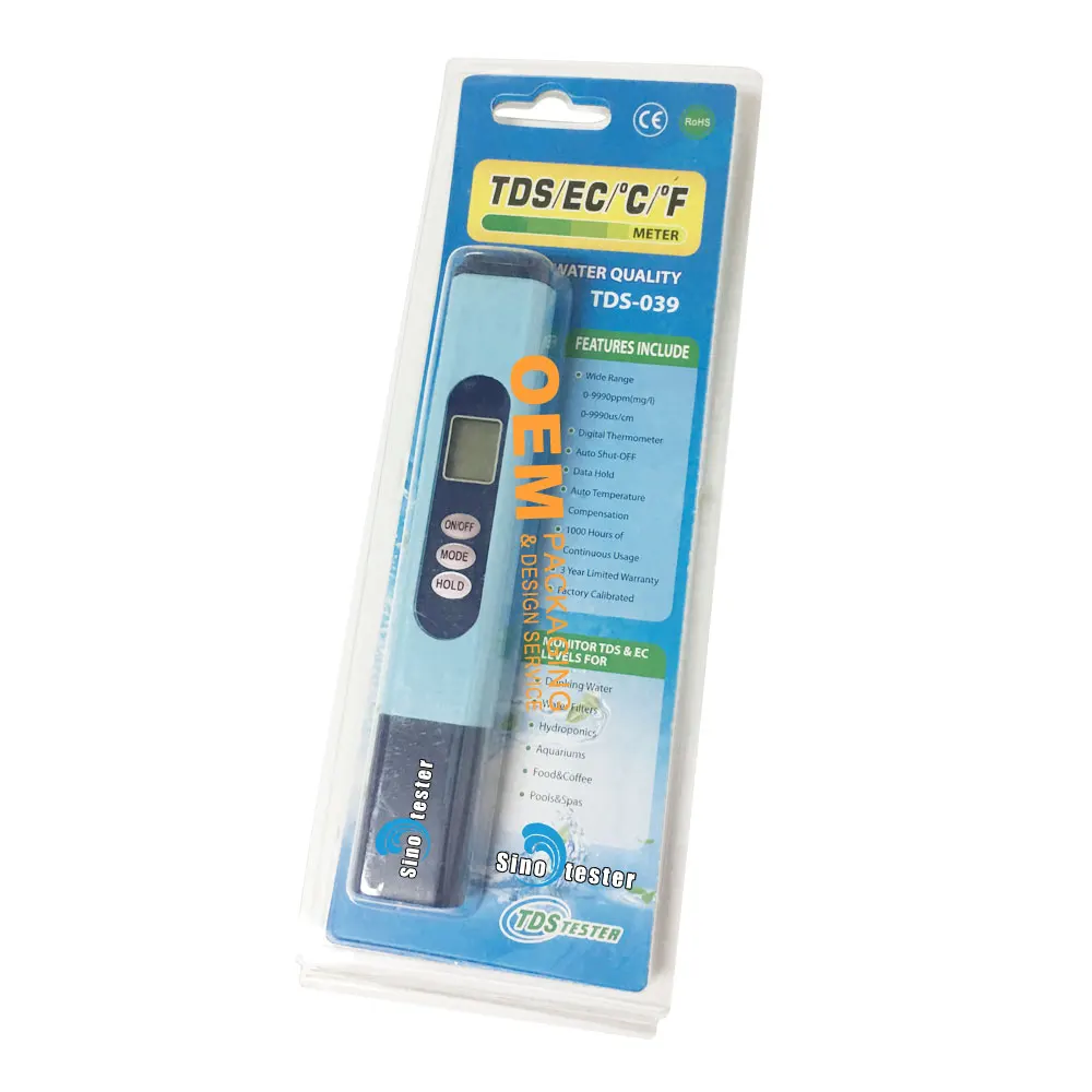 Water Quality water tester TDS ph Meter aquarium PH, EC Temperature TDS 3 in 1 Kit