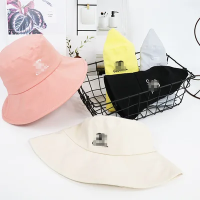 Wholesale100% cotton embroidery fashion bucket hats bulk with logo