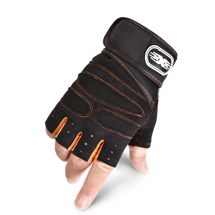 Fitness training gloves weight lifting gloves sport gym half-finger gloves