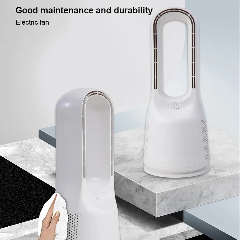 desktop table 14inch electric fan 3 speeds modern bladeless fan for home office without vane