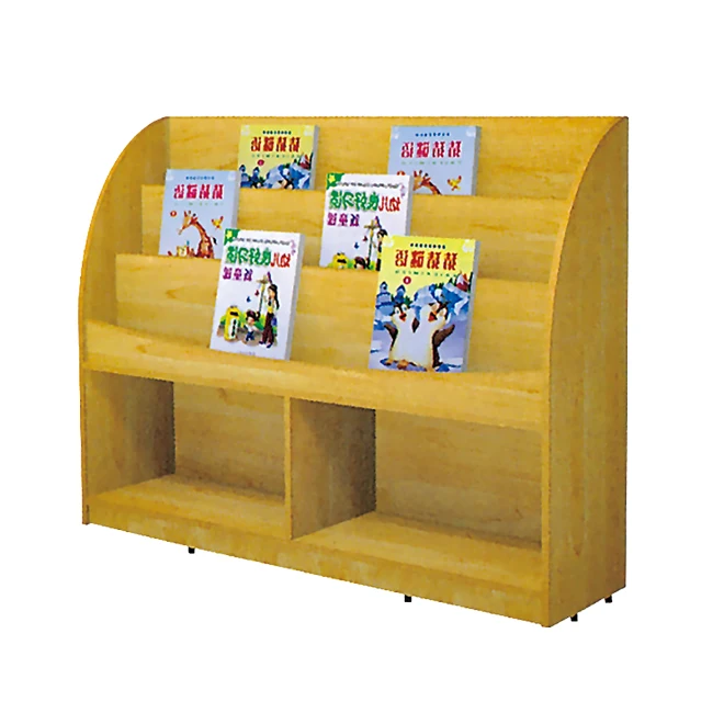 high quality Kindergarten furniture kids Bookshelf toy storage wooden Children cabinet