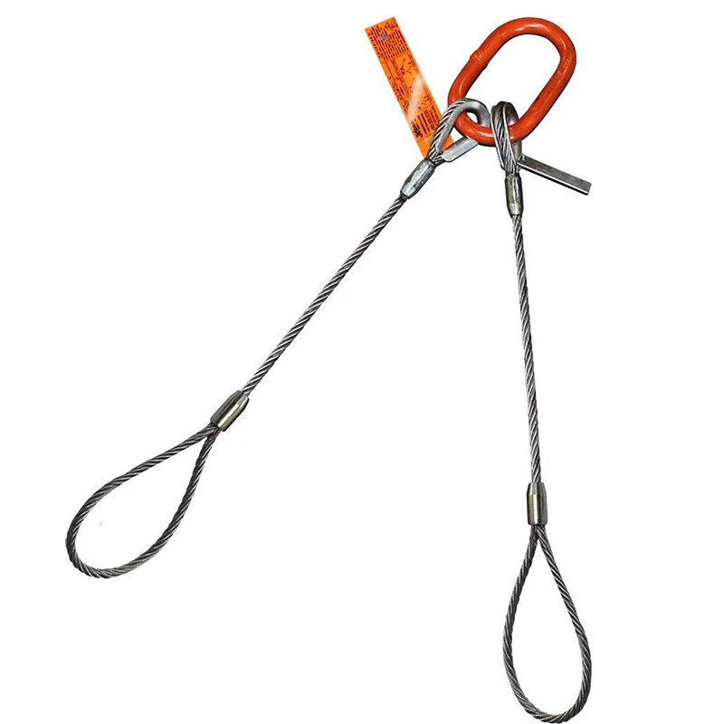 Поставка Hanes (HSI), Проволочный Трос с одной ножкой и вертикальной номинальной емкостью | Фламандские концы петли «глаз-глаз»