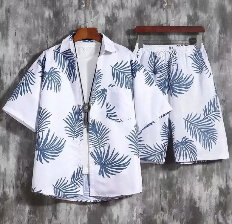 New Design Casual Hawaii Beach Trendy Clothes Direct Sale Spot Tracksuits For Men