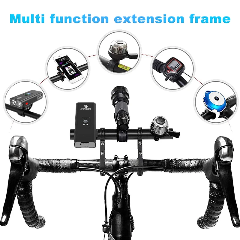 Bicycle extension rack multifunctional extension rack aluminum alloy extended handlebar space