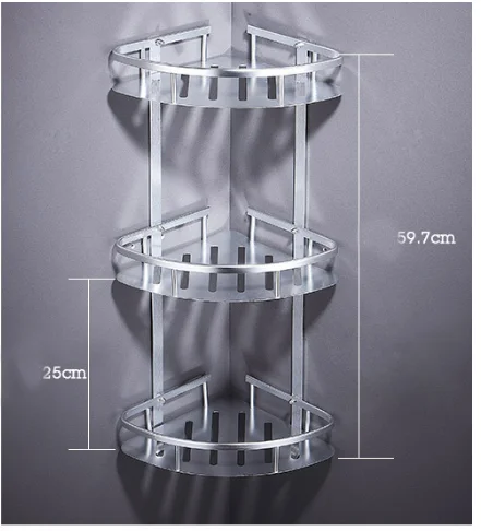 Triangle Bathroom Wall Rack Stainless Steel Bathroom Corner Towel Rack