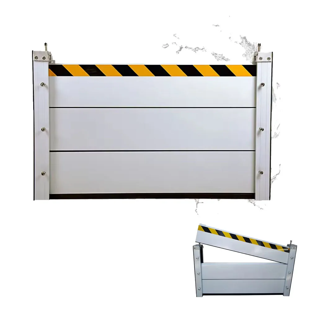 Custom Factory Direct Sales Aluminum Stop Flood Barriers Defensive Parking Garage Gate Door Easy Install flood barrier for door