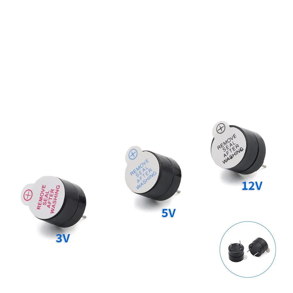 3V 5V 12V split active electromagnetic buzzer YMD-12095 DC 12 * 9.5MM plug in buzzer