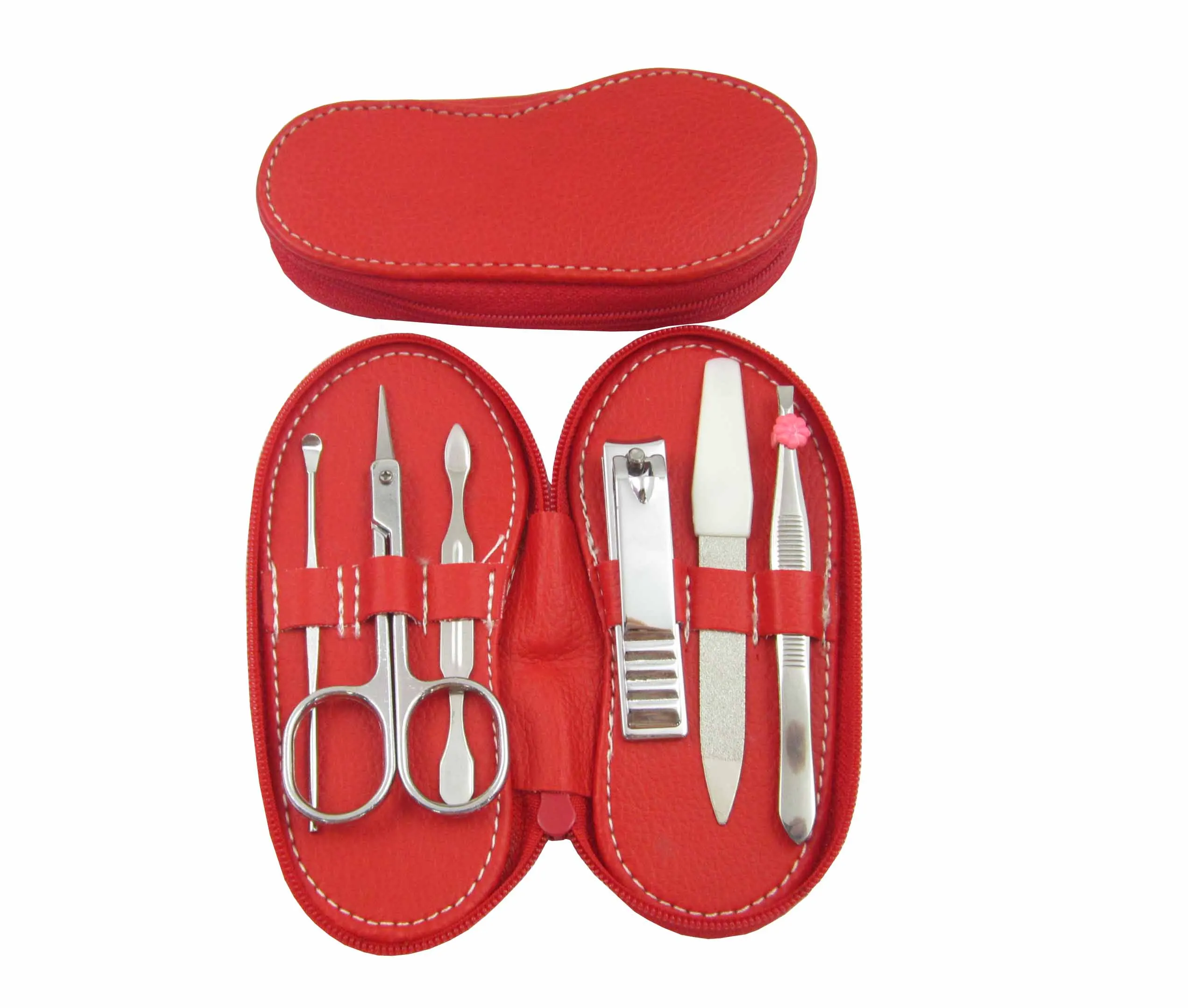 Popular Red Color Pouch Stainless Steel Avon Manicure Set