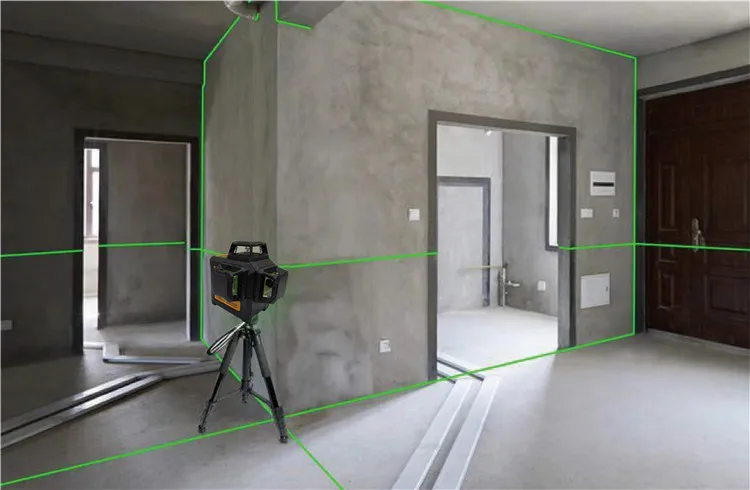 Manufactory Direct Green Beam Rotary Automatic Laser Level 16 Lines 3d Self-leveling