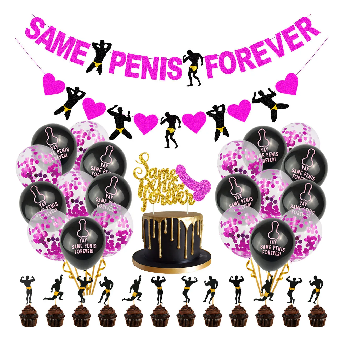 Nicro Bachelorette Party Favors Hen Night Hen Penis Straws Stripper Bridal Shower Decorations Party Favors For Adults Supplies