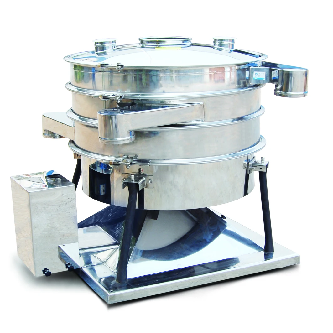 copper electrolytic powder sifting machine large output round vibrating sieve for metal powder