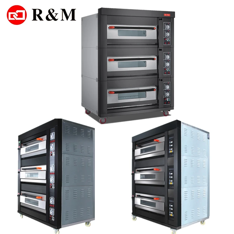 
3 layer 9 tray gas bread oven,bakeri oven gas bread bakery machine 