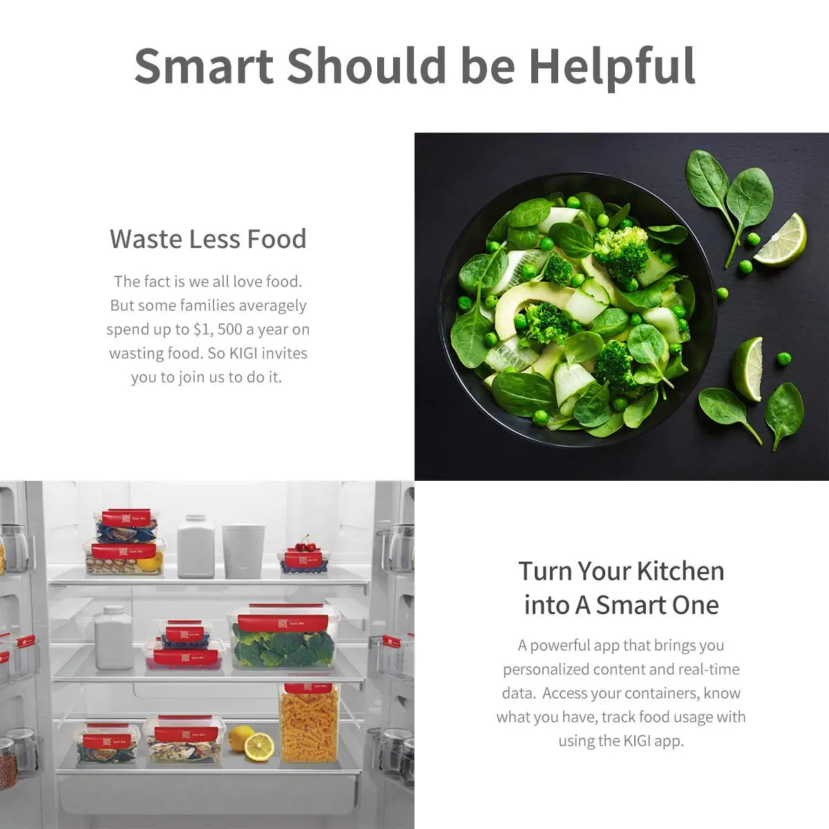 KIGI Food Borosilicate Small Classic Ovenproof Hermetic Sealed Baby Mini Glass Container